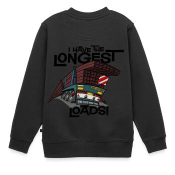 0705 hintere Anhänger - Kinder Premium Organic Sweatshirt - Schwarz - Hinten - AI Model Kid Female (0cm)