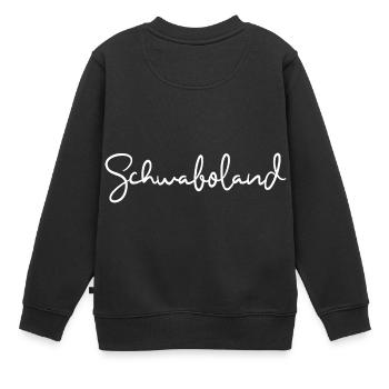 Schwaboland Schwabe Schwäbisch Schwaben - Kinder Premium Organic Sweatshirt - Schwarz - Hinten - AI Model Kid Female (0cm)