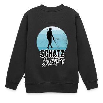 chasseurs de trésor - Sweat Premium enfant bio - noir - Dos - AI Model Kid Female (0cm)