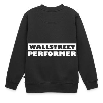 Wallstreet Outperformer - Kinder Premium Organic Sweatshirt - Schwarz - Hinten - AI Model Kid Female (0cm)