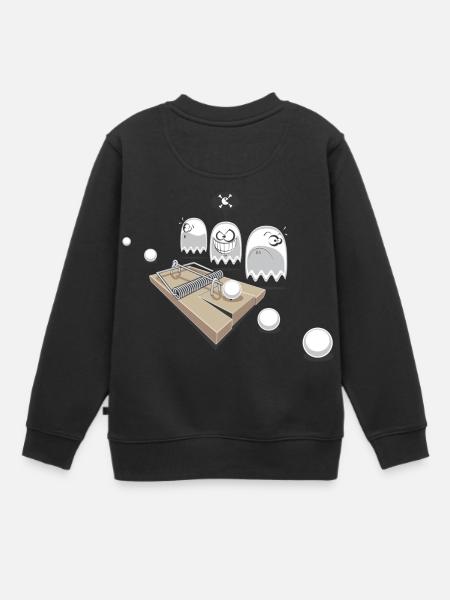 Catch Pac ! - Sweat Premium enfant bio - noir