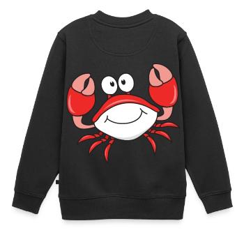 Crustacés du crabe - Sweat Premium enfant bio - noir - Dos - AI Model Kid Female (0cm)