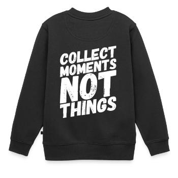 Voyage dans le monde - Voyage / Voyage / Cadeau - Sweat Premium enfant bio - noir - Dos - AI Model Kid Female (0cm)