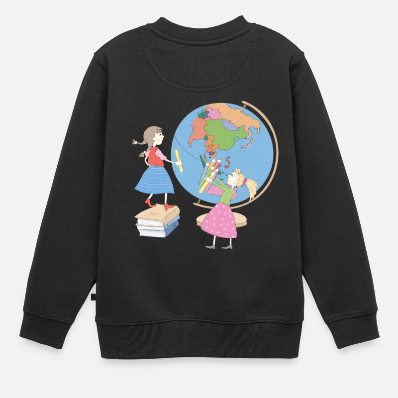 Début d’école - Sweat Premium enfant bio - noir