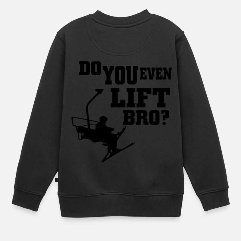 ski - Sweat Premium enfant bio - noir