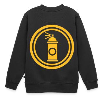 Graffiti Life Spraydose - Kinder Premium Organic Sweatshirt - Schwarz - Hinten - AI Model Kid Female (0cm)
