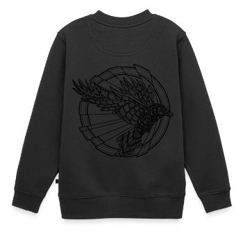 Verletze nicht die Raven (Black) - Kinder Premium Organic Sweatshirt - Schwarz - Hinten - AI Model Kid Female (0cm)