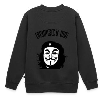 Anonymous - Sweat Premium enfant bio - noir - Dos - AI Model Kid Female (0cm)