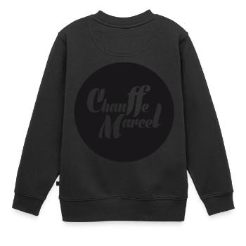 CHAUFFE MARCEL! - Sweat Premium enfant bio - noir - Dos - AI Model Kid Female (0cm)