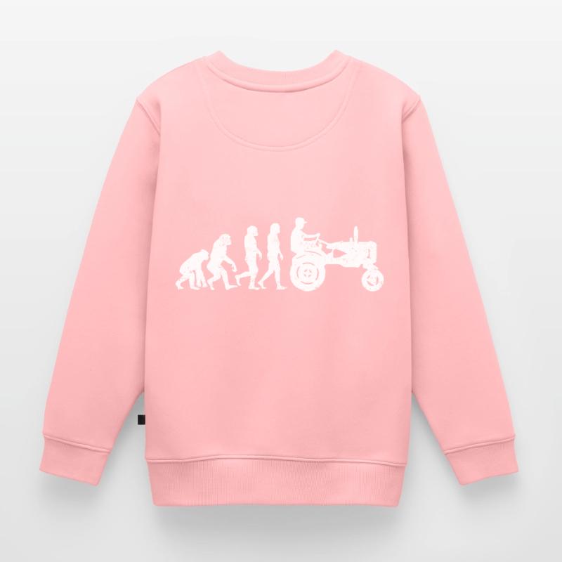 Traktor Evolution bauer landwirt geschenk acker Kinder Premium Organic Sweatshirt