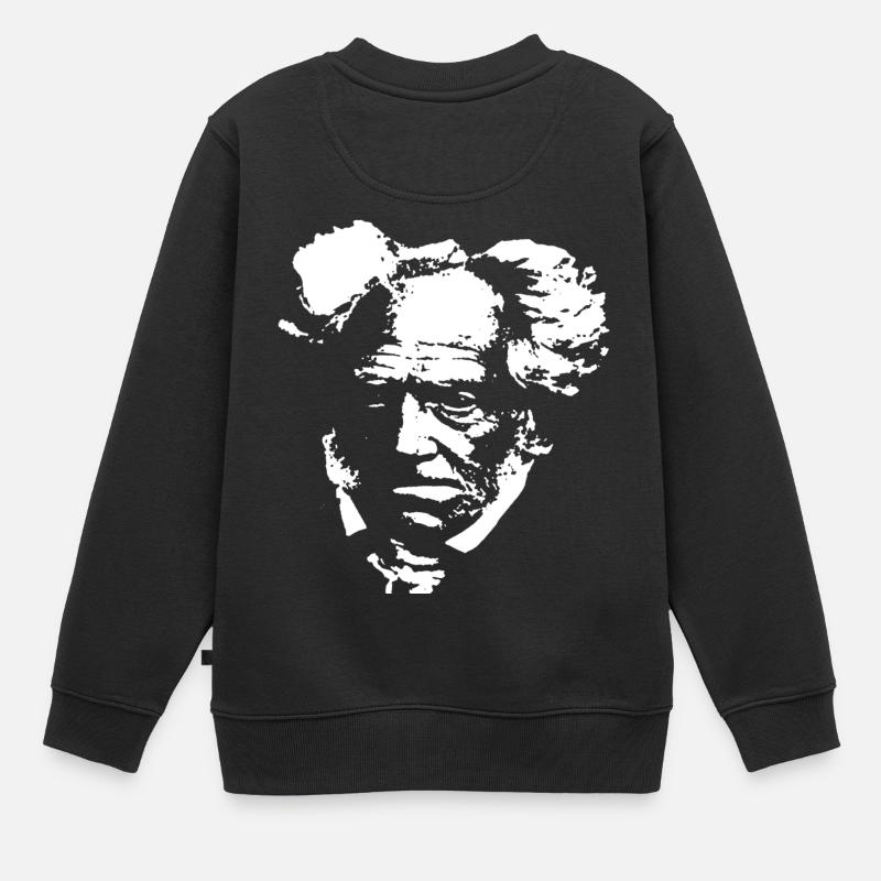 Arthur Schopenhauer - Sweat Premium enfant bio - noir