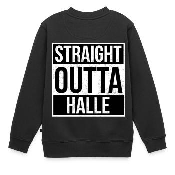 Straight Outta Salle - Sweat Premium enfant bio - noir - Dos - AI Model Kid Female (0cm)