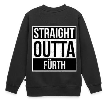 Straight Outta Fürth - Sweat Premium enfant bio - noir - Dos - AI Model Kid Female (0cm)