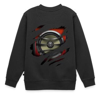 Lautsprecher 2 in mir - Kinder Premium Organic Sweatshirt - Schwarz - Hinten - AI Model Kid Female (0cm)