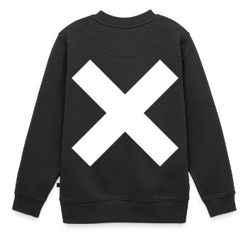 croix - Sweat Premium enfant bio - noir - Dos - AI Model Kid Female (0cm)