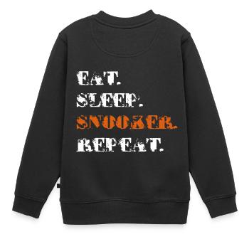 billard - Sweat Premium enfant bio - noir - Dos - AI Model Kid Female (0cm)