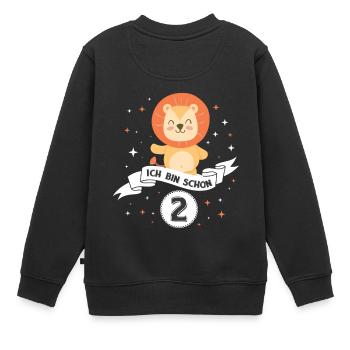 2 GEBURTSTAG KLEINKIND BABY BRUDER SCHWESTER TANTE - Kinder Premium Organic Sweatshirt - Schwarz - Hinten - AI Model Kid Female (0cm)