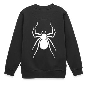 araignée - Sweat Premium enfant bio - noir - Dos - AI Model Kid Female (0cm)