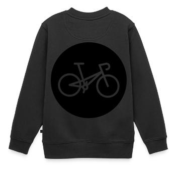 Bike - Bike - Kids Premium Organic Sweatshirt - black - Back - AI Model Kid Female (0cm)