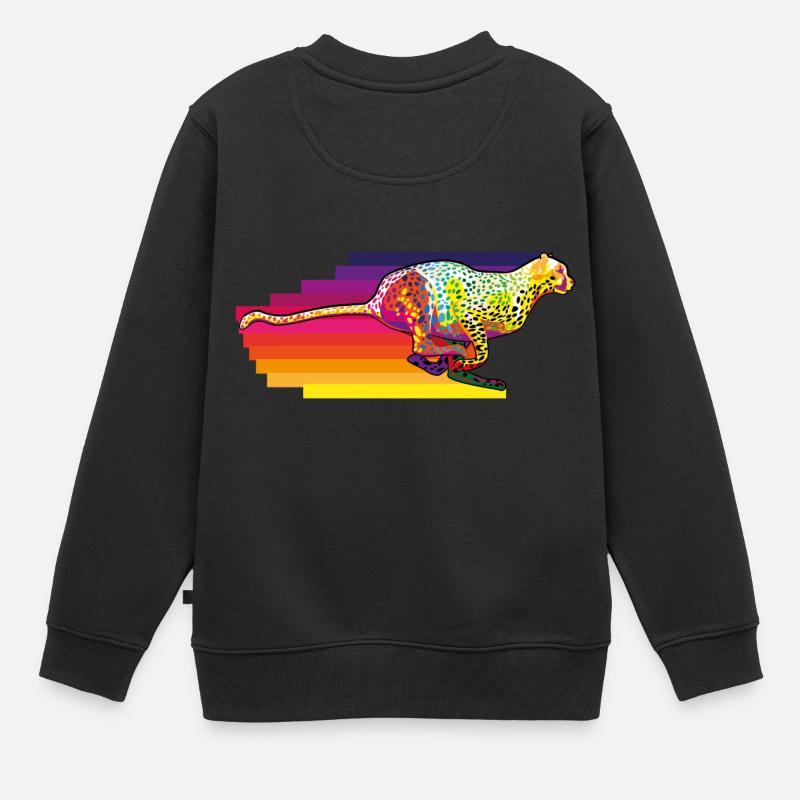 Gepart in Action - Kinder Premium Organic Sweatshirt - Schwarz