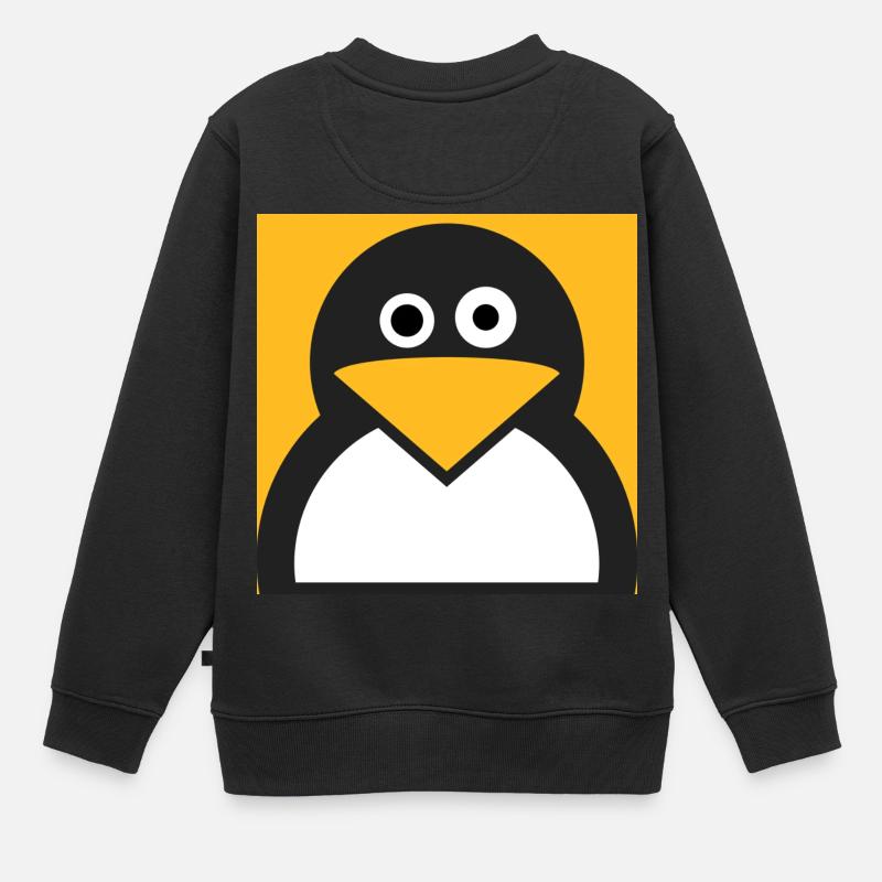 Linux Penguin - Kids Premium Organic Sweatshirt - black