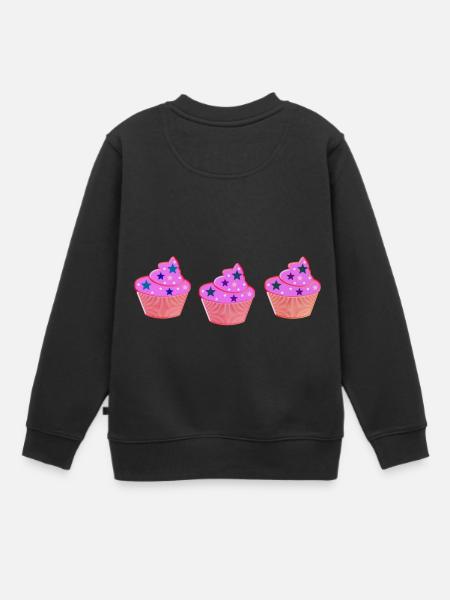 Muffins - Sweat Premium enfant bio - noir