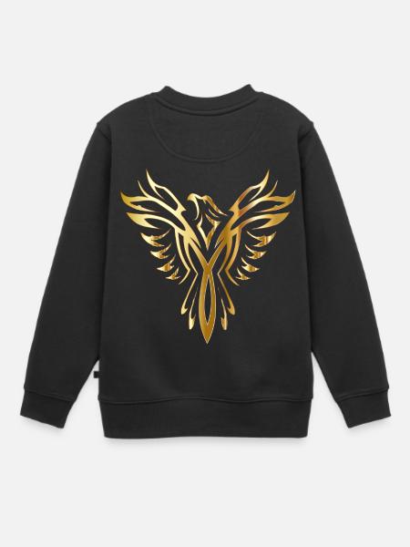 Le Phoénix qui renaît de ses cendres - Sweat Premium enfant bio - noir