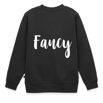 blanc Fantaisie - Sweat Premium enfant bio - noir - Dos - AI Model Kid Female (0cm)