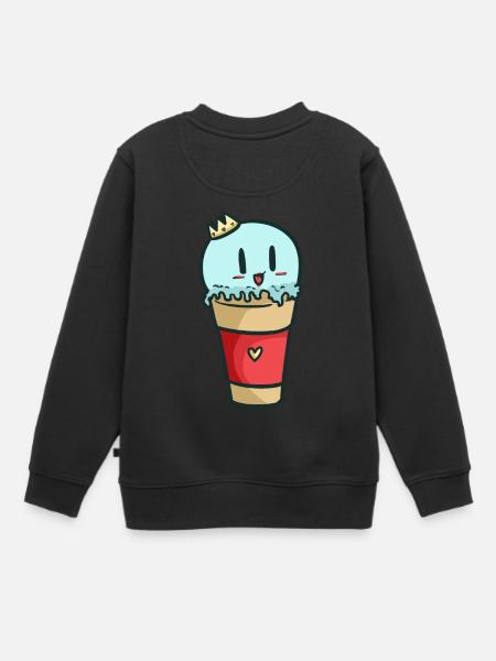 Prinz Prinzessin Eis Kindershirt kidscontest - Kinder Premium Organic Sweatshirt - Schwarz