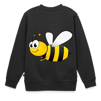 fleißiges Bienchen - Kinder Premium Organic Sweatshirt - Schwarz - Hinten - AI Model Kid Female (0cm)