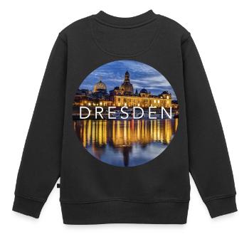 Dresde - Sweat Premium enfant bio - noir - Dos - AI Model Kid Female (0cm)