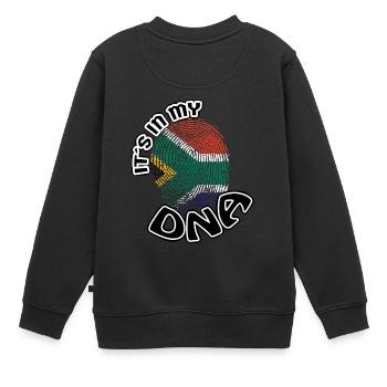 Geschenk Its in my dna dns roots Suedafrika - Kinder Premium Organic Sweatshirt - Schwarz - Hinten - AI Model Kid Female (0cm)
