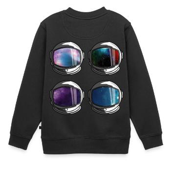 prêt pour le vol - Sweat Premium enfant bio - noir - Dos - AI Model Kid Female (0cm)