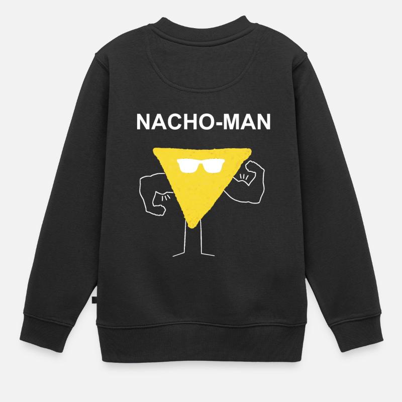 Nacho Man Macho Muskeln Geschenk Geschenkidee - Kinder Premium Organic Sweatshirt - Schwarz