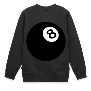 schwarz 8 Ball Pool 502 - Kinder Premium Organic Sweatshirt - Schwarz - Hinten - AI Model Kid Female (0cm)