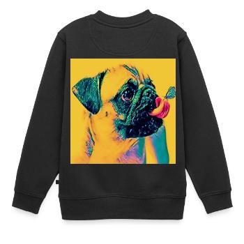 Pop Art - Kids Premium Organic Sweatshirt - black - Back - AI Model Kid Female (0cm)