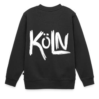 Köln Kölle oder Colonia, Stadt am Rhing mit Dom - Kinder Premium Organic Sweatshirt - Schwarz - Hinten - AI Model Kid Female (0cm)