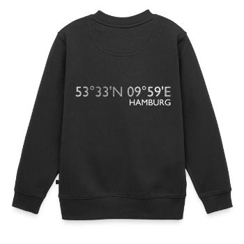 Hambourg coordonne l'enfer - Sweat Premium enfant bio - noir - Dos - AI Model Kid Female (0cm)