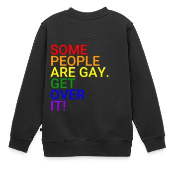 Manche Menschen sind Homosexuell - Kinder Premium Organic Sweatshirt - Schwarz - Hinten - AI Model Kid Female (0cm)
