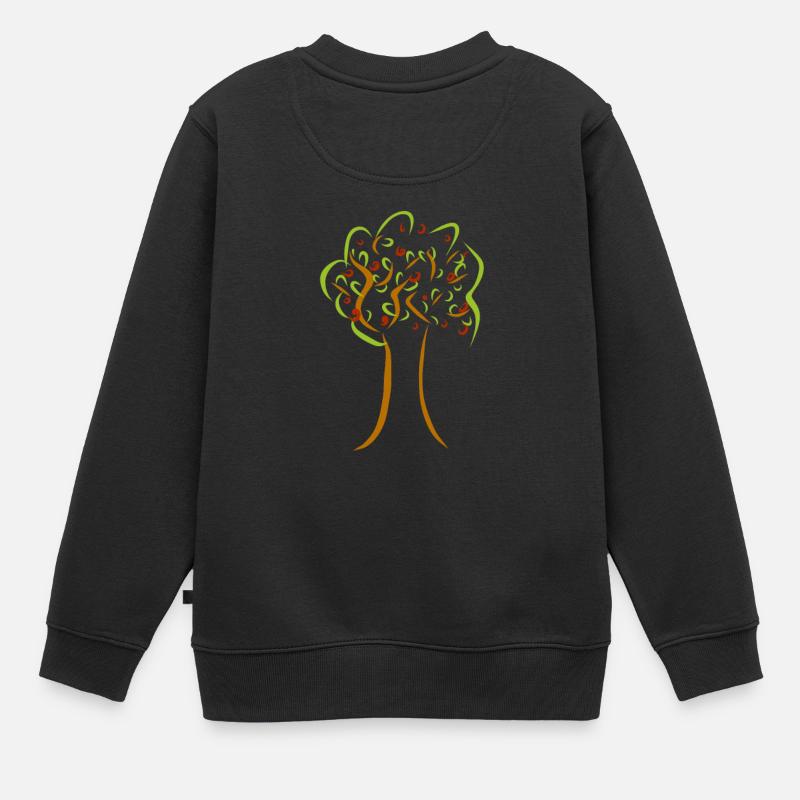 Baum - Kinder Premium Organic Sweatshirt - Schwarz