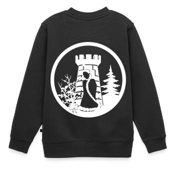 Rapunzel - Kinder Premium Organic Sweatshirt - Schwarz - Hinten - AI Model Kid Female (0cm)