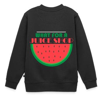 Quel magasin de jus Denglish pastèque - Sweat Premium enfant bio - noir - Dos - AI Model Kid Female (0cm)
