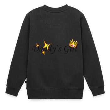 La fille de papa - Sweat Premium enfant bio - noir - Dos - AI Model Kid Female (0cm)