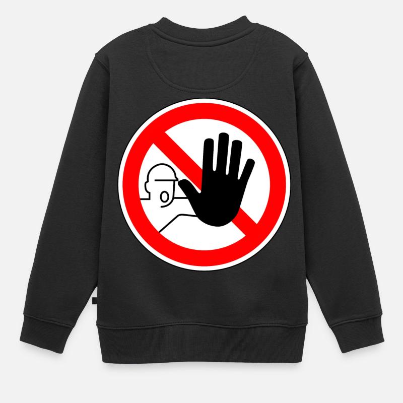 Arrêtez pas de nourriture - Sweat Premium enfant bio - noir