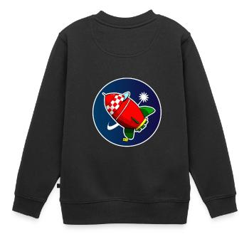 razzo01 - Sweat Premium enfant bio - noir - Dos - AI Model Kid Female (0cm)