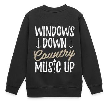 T-shirt de musique - Sweat Premium enfant bio - noir - Dos - AI Model Kid Female (0cm)