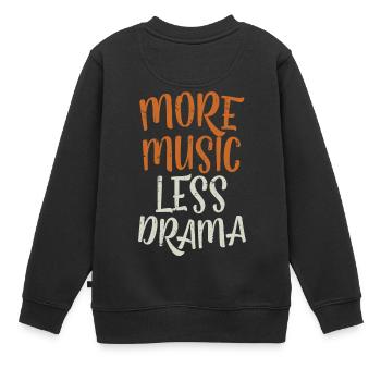 T-shirt de musique - Sweat Premium enfant bio - noir - Dos - AI Model Kid Female (0cm)