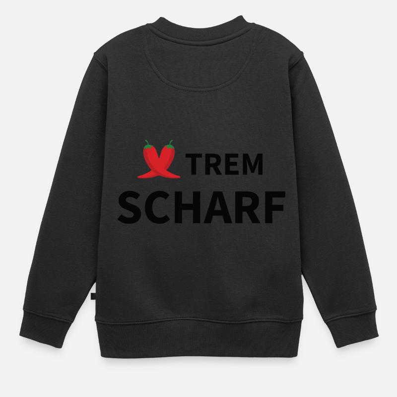 XTREM pointu - Sweat Premium enfant bio - noir
