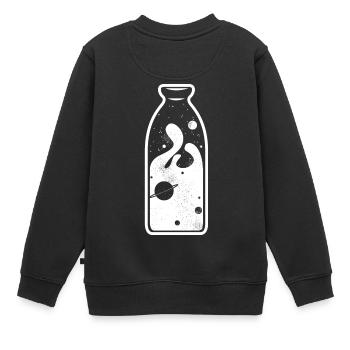 Milchstraße Weltraum Geschenk Planet Galaxie All - Kinder Premium Organic Sweatshirt - Schwarz - Hinten - AI Model Kid Female (0cm)