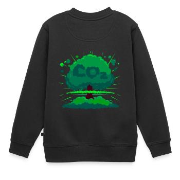 Bombe d'oxygène - Sweat Premium enfant bio - noir - Dos - AI Model Kid Female (0cm)